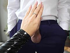 Coming Home to My Roommate in Full Leather Outfit – What a Sexy Surprise!