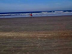 Farol Na Praia with Mature Milf Showing Big Natural Tits and Pussy Lips