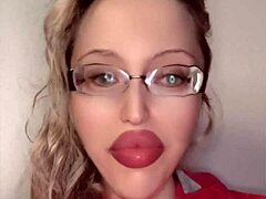 Subtle hints of crossdressing fetish in Russian storyline with glasses and lipstick in full movie