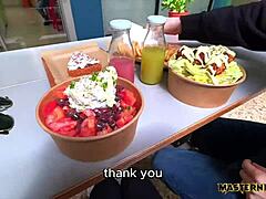 How does this tight teen ass take huge cock fucking on holiday sex vlog?  