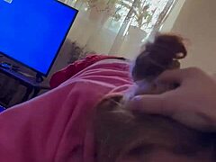 Hey that hoodie cumshot after rough face fucking and deepthroat gagging on cock