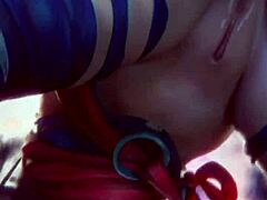 In this compilation, bald pussy Juri dances while Alyx deepthroats. Then slime girl fucks bald pussy Psylocke with big tits.