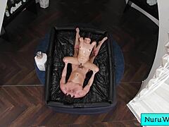 Sensual Teen 18+ Masseuse Pours Nuru Gel On Naked Body And Gets Banged By Client - Brad Sterling Xxlayna Marie