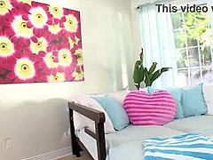 Carmina Kai cute 19-year-old Asian first time with huge cock in POV