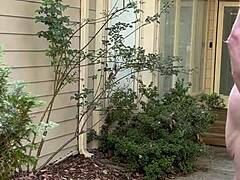 hey, check out nakedman15 getting wild with naked gardening in the outdoor public space