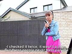 What happens when a beautiful titted teen bangs outdoors in pov style with a hitchhiker twist