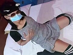 This Cute Asian College Babe Sucks and Licks Pussy with Curvy Friend in Rough Homemade Girlfriend Session!