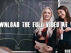 We caught our colleague masturbating so we two big ass teachers fucked him hard in rough group sex