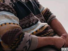 We caught our colleague masturbating so we two big ass teachers fucked him hard in rough group sex