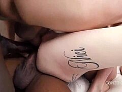 Naughty Nurse Lifts Dress For Triple Anal Gangbang From Huge Tools