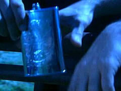 brooke ballentyne takes creampie from ranch hand in outdoor doggystyle fucking by fireside!