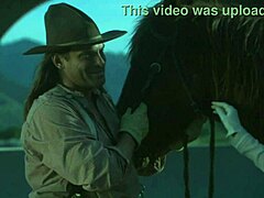 brooke ballentyne takes creampie from ranch hand in outdoor doggystyle fucking by fireside!