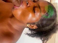 This amateur ebony milf chef offers up her big ass for big black cock doggystyle. She rides cowgirl and takes cum on ass in homemade pov.