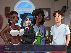 lets play - summertime saga with miss dewitt dancing in cute outfit