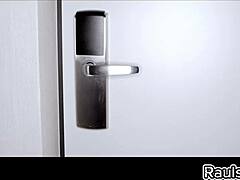 Dominating Lena Coxx with two monster cocks in rough deepthroat and doggystyle pounding