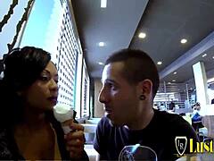 Brunette Bent Over for Hardcore Doggystyle Fuck Ending in Facial Cumshot