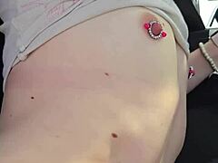 Skinny Blonde Wife Gives Blowjob and Handjob to Stranger in Car