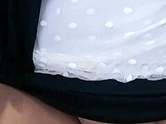 Beruka is so horny, heading to the park with her sex toy plugged into her huge pussy