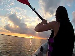 Flashing Boobs On A Boat In Public Outdoor