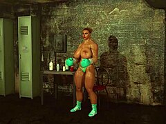 I found these boxing gloves and now my big tits blonde body is all ready for some fun in them