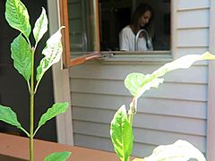 Nikki gets fucked from behind in doggystyle position highlighting her big boobs and tits during intense fucking session