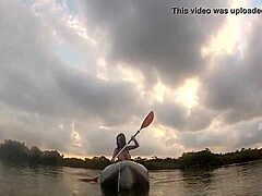 Flashing Boobs On A Boat In Public Outdoor