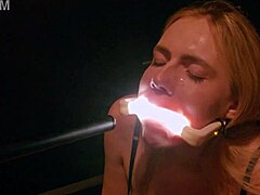 I feel so deranged as filth loving rebel rhyder gets frozen cum bukkake in garage