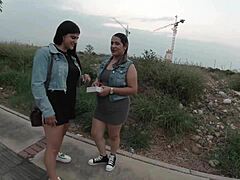 Stranger Offers Money For Vibrator Experience In Mall With Chubby Latina Milf