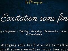 I'm tryin' to edge you forever with this French femdom joi, y'know, endless excitation without no end... wait, jerk off instructions too?