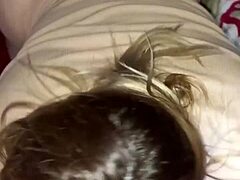 Blonde Slut Loves Deepthroat Blowjob and Getting Fucked Doggystyle Until She Cums Hard