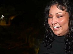 Rose Rush Teases with Striptease and Deepthroat Before Interracial Doggystyle Ride. Big Cock Slut Gets Rough Face Fucking and Cum.