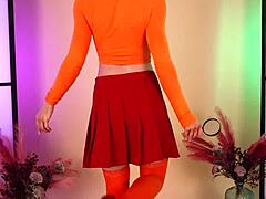 hey, check out this sexy cosplay try-on with wonder woman, leeloo, velma, and daphne by hannahjames710