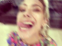 Veronica Leal Handles Monster Tap Wet Action