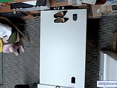 hey, shoplifter strips down then gives blowjob to the officer?