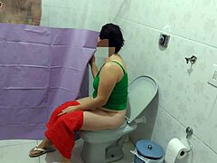 I put up a curtain in the bathroom just to watch my stepson bathe, loving his big cock and curvy Brazilian milf body.