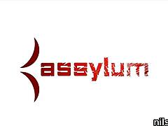 Wacky kitten taken to anal hole loony bin for harsh therapy