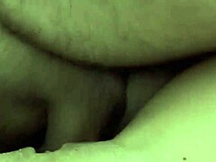 brunette babe takes big cock in tight pussy close-up with huge cumshot covering her