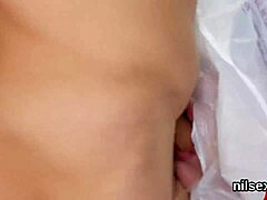 Hot nympho brought in anal asylum for painful assfucking and brutal asshole licking treatment