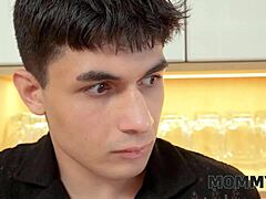 shaving that mature pussy huh? turned into hot bathroom fuck with mommy4k cougar and neighbor boy