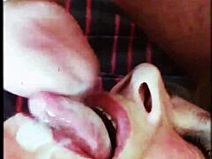 Experienced milf eagerly swallows thick hot cumshot load after intense facial explosion