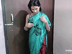 Real Indian Home Moments with Beautiful Skinny Wife