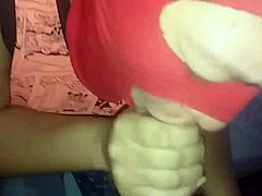 Latina milf gives homemade blowjob on this beautiful big ass