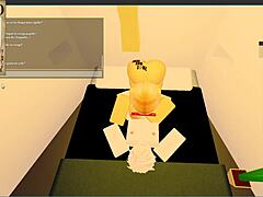 blonde slut with big tits blows huge cock on yacht room in roblox condo rp with catalina2991