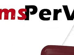 The pantyhose fetish ignites between stepmom and stepson - cheating with footjob and fucking in fishnets!