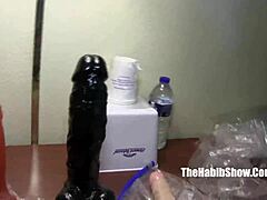 Layla Red introduces her BBC dildo for freak anal lover play.