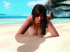 Sayuri teases with big ass close up nude on beach in erotic private paradise 14