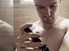 Trimming Sweaty Hairy Armpits and Chest After Gym for Photoshoot Prep