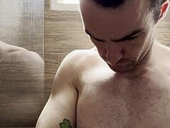 Trimming Sweaty Hairy Armpits and Chest After Gym for Photoshoot Prep