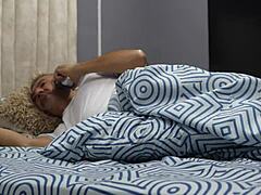 Stepfather Gets Seduced By Horny Stepdaughter In Bedroom With Big Ass Licking And Panties Play