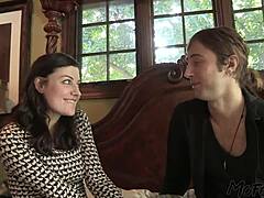 blonde mary gets a facial from daddy's big cock after sloppy blowjob